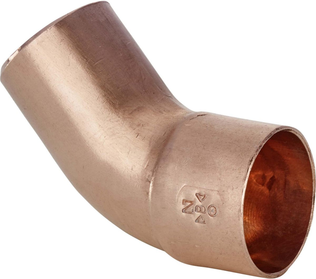 Altech Kupfer-Lötbogen 5040 kleiner Radius 45° Einsteckende-Muffe, 22 mm, 25 Stück