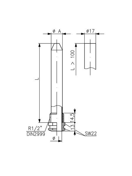 Alre Tauchhülse THK-2-100 100mm