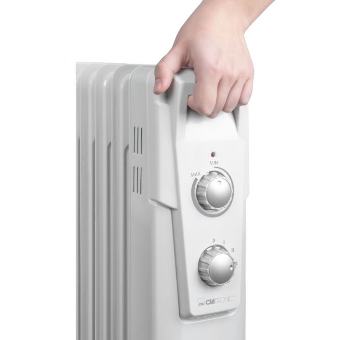 Clatronic Radiator RA 3735 Weiß 7 Rippen 1500W