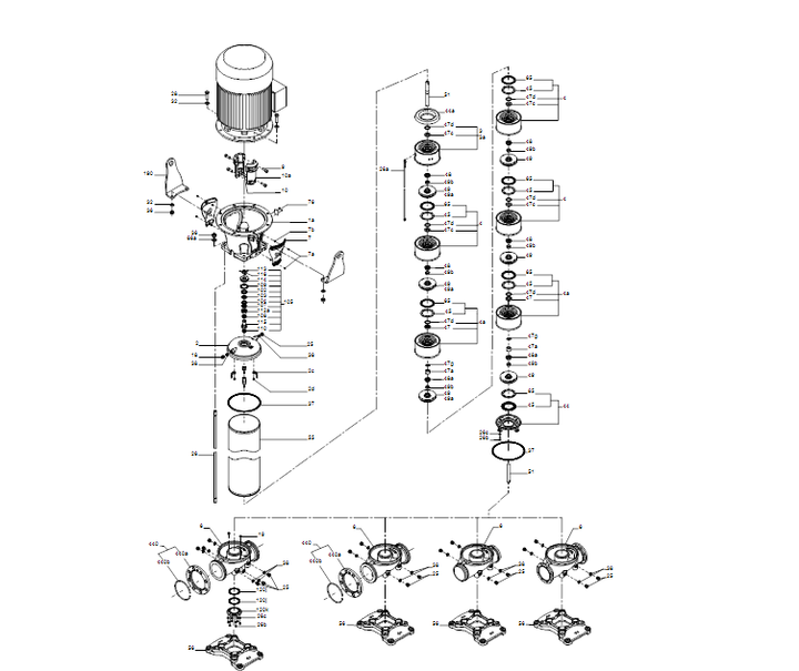 GRUNDFOS Kreiselpumpe CR 155-2 A-F-A-E-HQQE - Art. 99143258