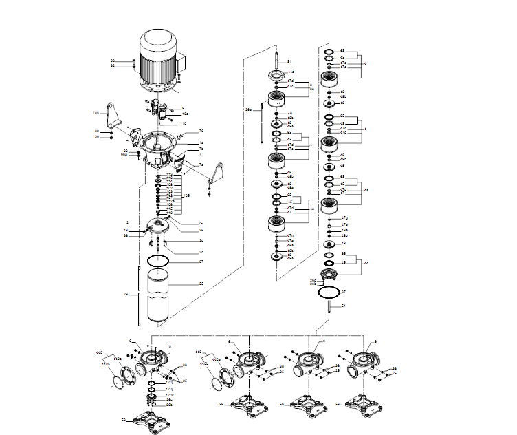 GRUNDFOS Kreiselpumpe CR 155-3 A-F-A-E-HQQE - Art. 99143260