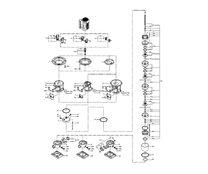 GRUNDFOS Kreiselpumpe CRN 20-16 S-P-A-E-HQQE - Art. 96512261