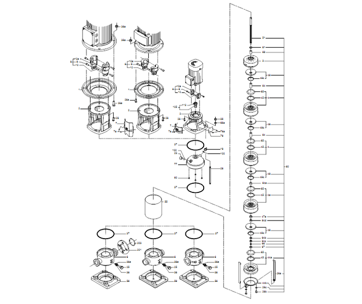 GRUNDFOS Kreiselpumpe CRI 15-1 A-CA-A-E-HQQE - Art. 96501743