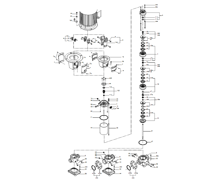 GRUNDFOS Kreiselpumpe CRN 64-4 A-F-A-E-HQQE - Art. 96123784