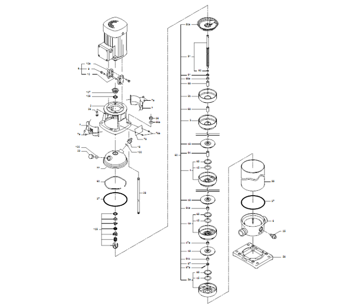 GRUNDFOS Kreiselpumpe CRT 4-16 A-P-A-E-AUUE - Art. 96100839