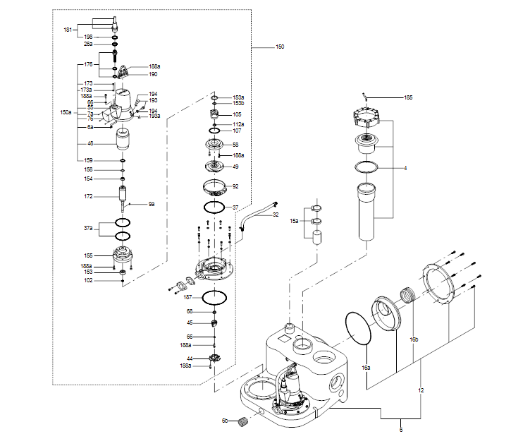 GRUNDFOS Doppelpumpenhebeanlage MDG.40.3.2 - Art. 97901146