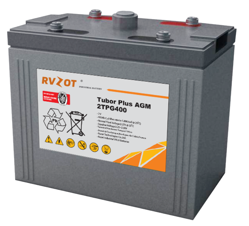 Road Sheng Power Supply (BeiJing) Co., Ltd (Rvzot) - Speicher - French Lusheng Battery TPG Series 2TPG400 - Art. 32615