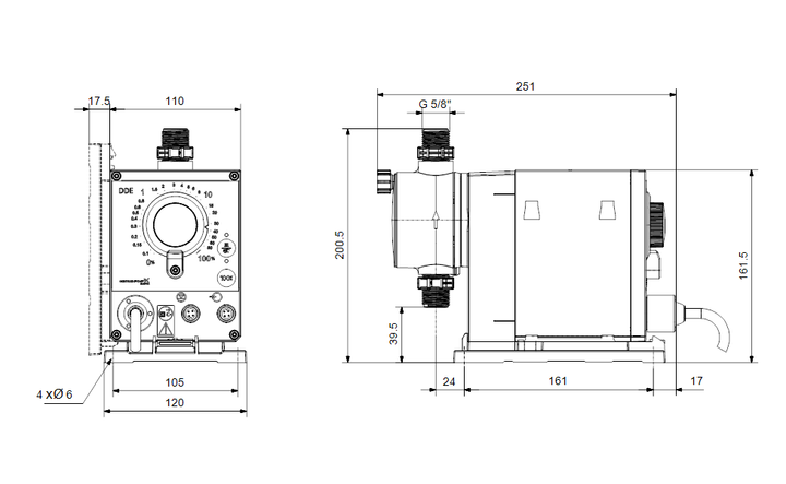 GRUNDFOS Digitale Dosierpumpe DDE 15-4 Art. 97721007
