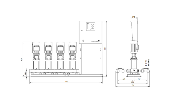 GRUNDFOS Druckerhöhungsanlage Hydro MPC-E 4 CRIE5-5 Art. 91044161