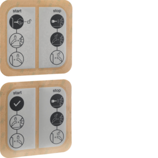 Hager Sticker XEVA300 Sticker witty Schlüsselschalter – Hager