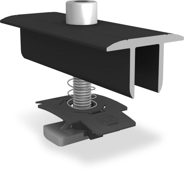 K2 Systems Modulmittelklemmen M MC XS SET black StS 34-38 PU=200 – K2 Systems