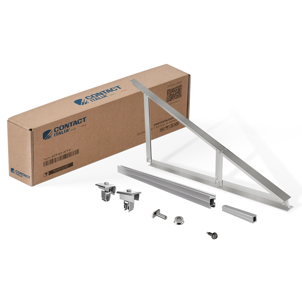 Contact Montageset Flachdach, 2 Module hochkant