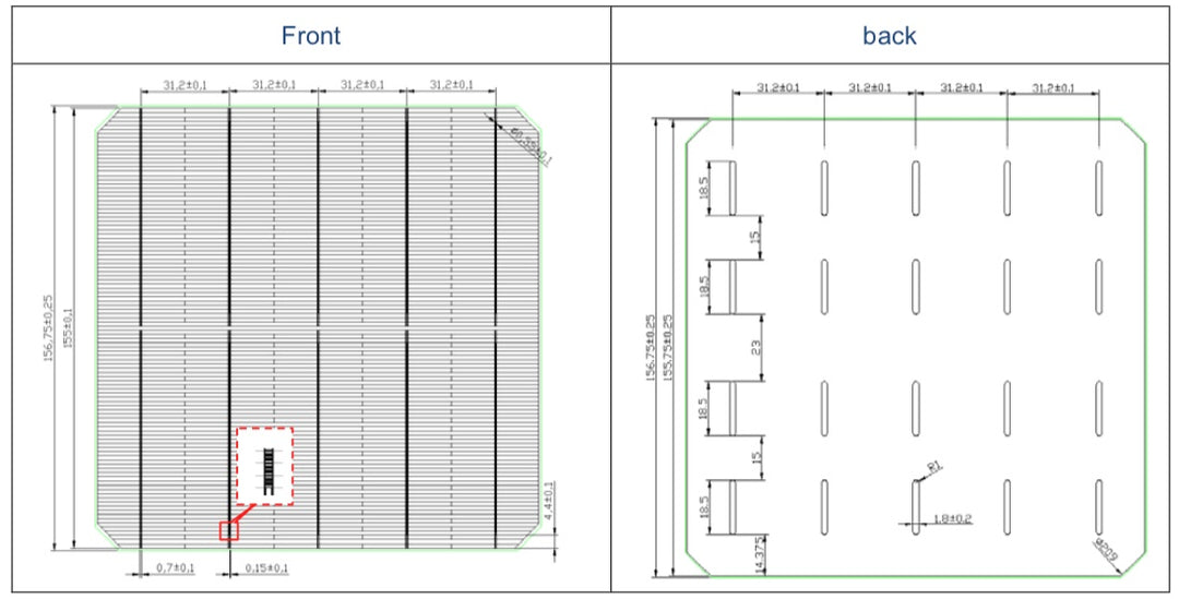Daqo Group Co., Ltd. - Zellen - MONO PERC M2 21,8% - Art. 22049