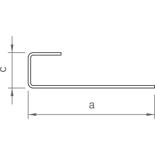 Novotegra Dachhaken-Set Schiefer C-Form V2A