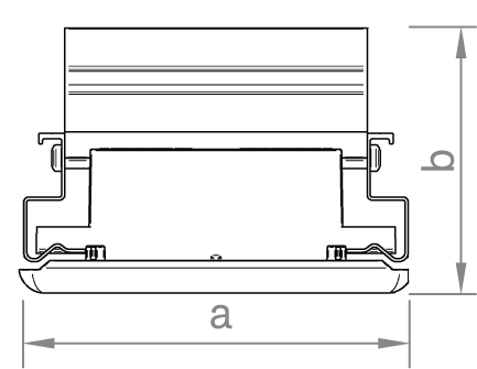 Novotegra Flachdach III Abschluss-Set 970mm