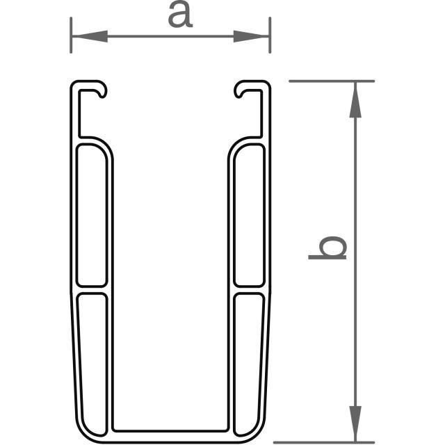 Novotegra Trapez Kurzprofil C71 mit EPDM 385mm