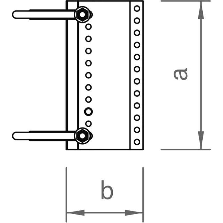 Novotegra top-fix Doppel-Dachhaken-Set ZD 40 M12 lang