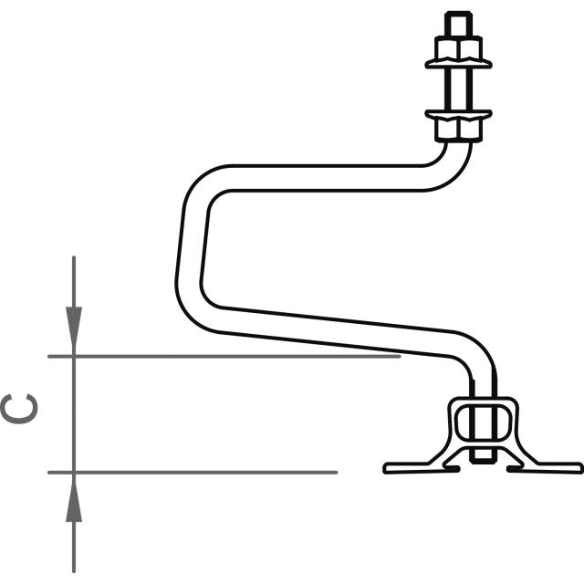 Novotegra top-fix Doppel-Dachhaken-Set flex 30 M10