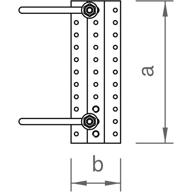 Novotegra top-fix Doppel-Dachhaken-Set flex 40 M10
