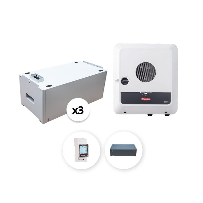 FRONIUS - Pack Monophasé onduleur 6 kVA + 3 Batteries BYD - 7.68 kWh