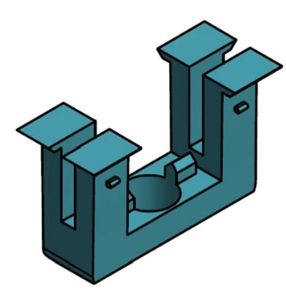 SL Rack Einklickbaustein f. Vierkantmutter M8 – SL Rack