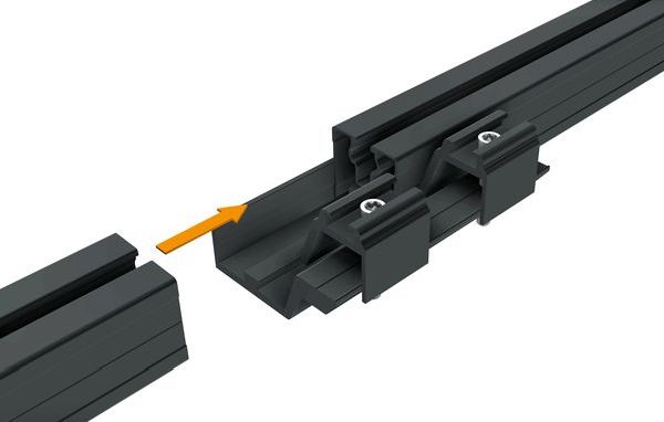 SL Rack Modultragprofil-Verbinder Außenverbinder RAIL eloxiert
