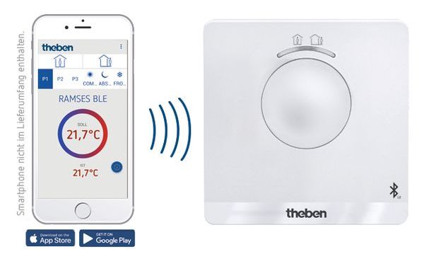 Theben Digital-Uhrenthermostat RAMSES 812 BLE 230V Wochenprogramm – Theben