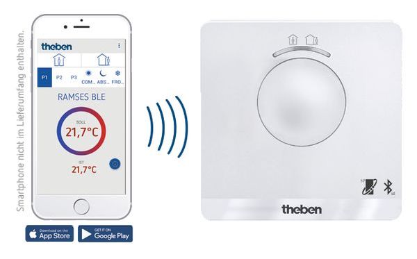 Theben OpenTherm-Digital-Uhrenthermostat RAMSES 850 BLE OT – Theben