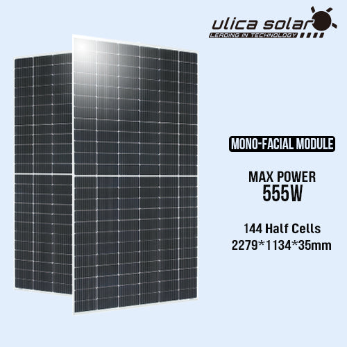Ningbo Ulica Solar Co., Ltd. - Solarmodul - UL-545-555M-144HV Mono Half-cut Module UL-555M-144HV - Art. 197769
