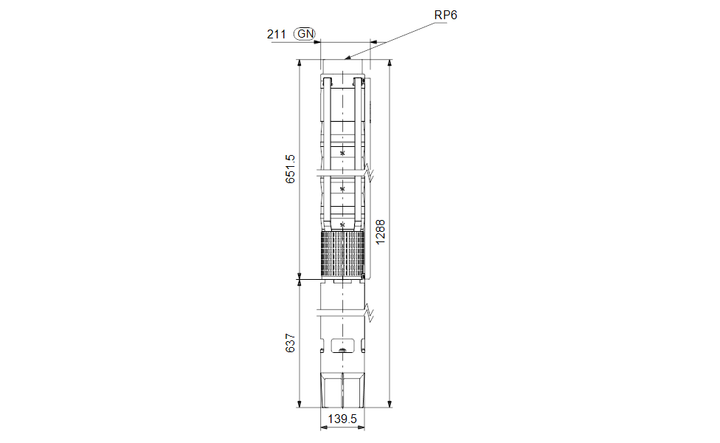 GRUNDFOS Unterwasserpumpe SP 125-1 Nr. 17A01901