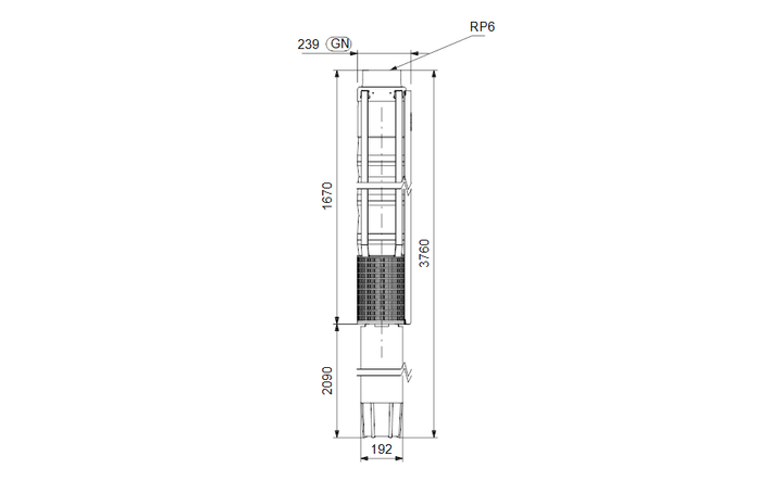 GRUNDFOS Unterwasserpumpe SP 215-6AA Nr. 18A043B6