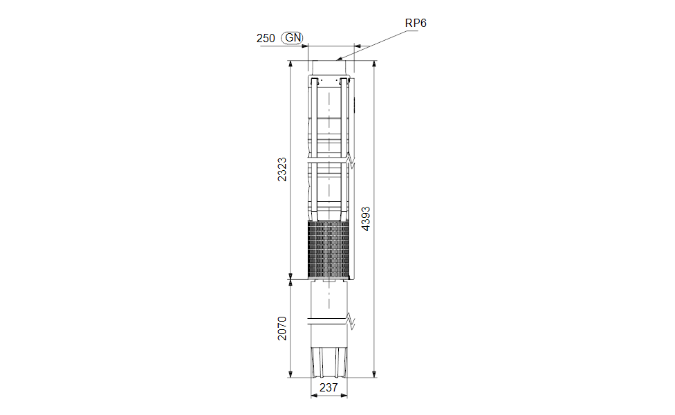 GRUNDFOS Unterwasserpumpe SP 215-8A Nr. 18AT43A8