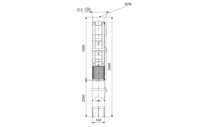 GRUNDFOS Unterwasserpumpe SP 160-9A Nr. 200243A9