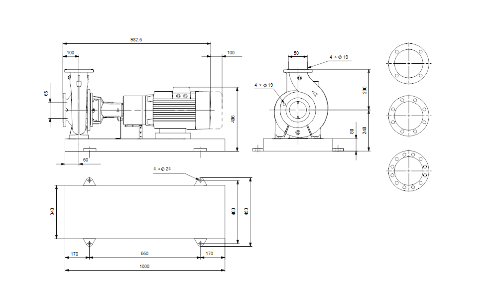 GRUNFOS Normpumpe NK 50-200/210 AA2F2AESBQQEIW3 Nr. 98545683