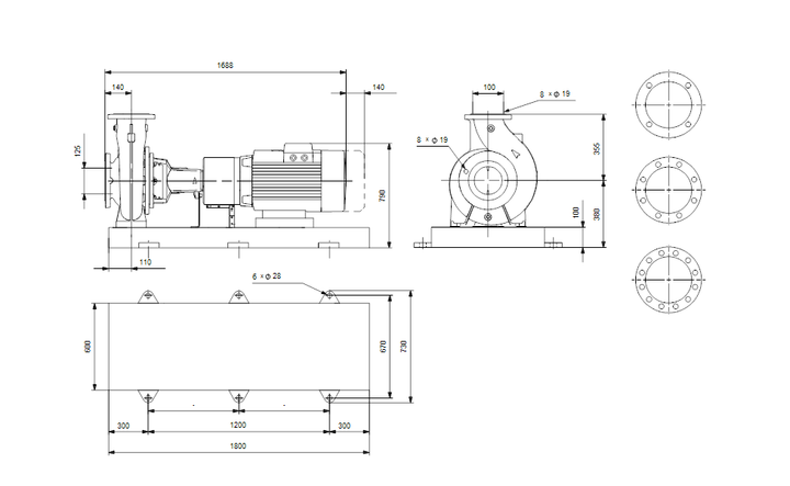 GRUNFOS Normpumpe NK 100-400/415 BA2F2AESBQQEUW3 Nr. 98973236
