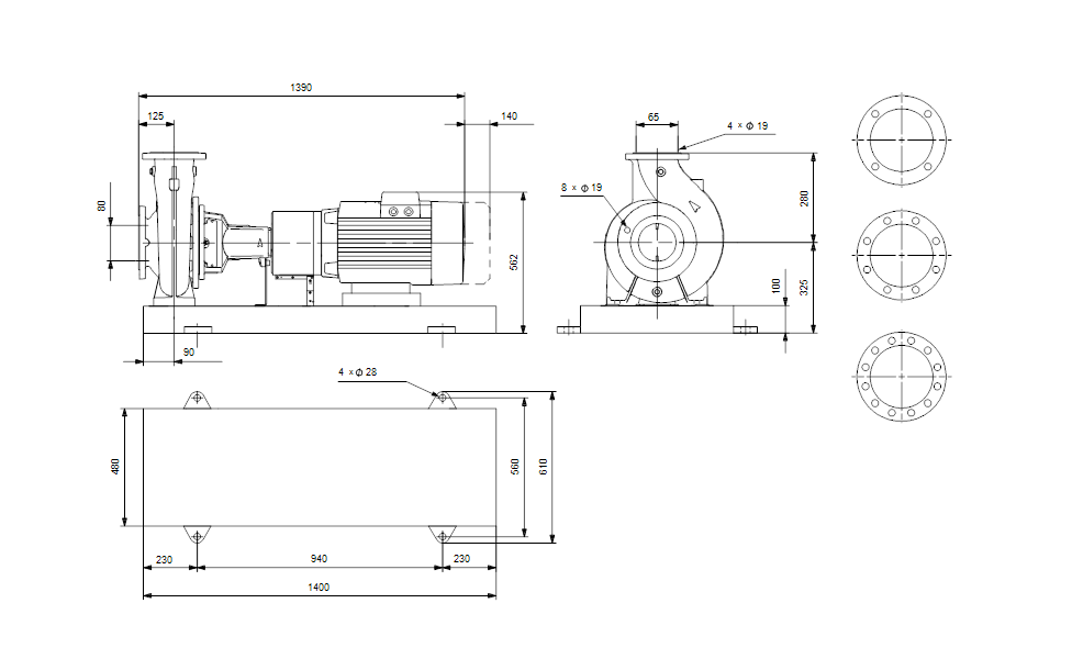 GRUNFOS Normpumpe NK 65-315/320 AA2F2AESBQQEOW3 Nr. 98973499