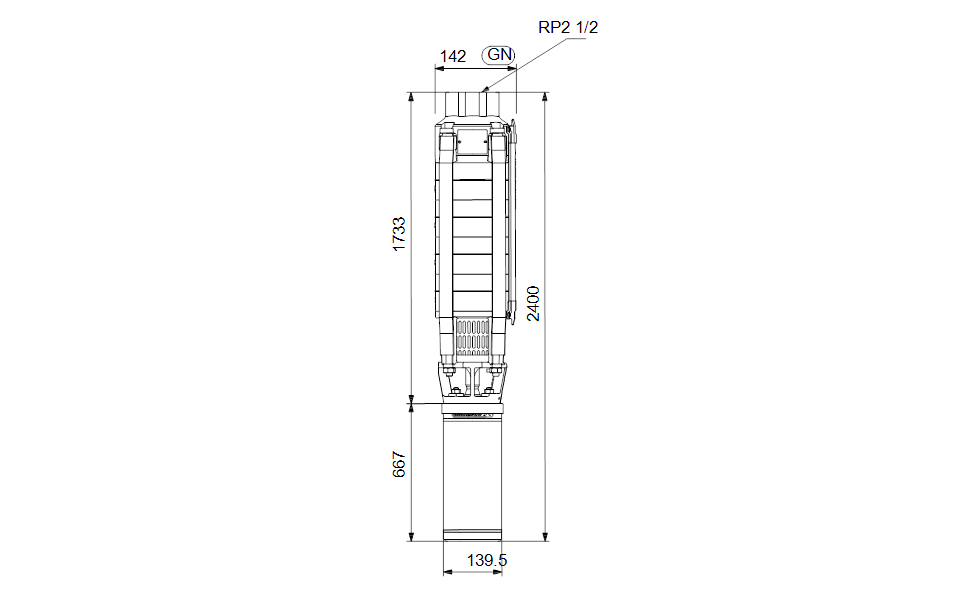GRUNDFOS Unterwasserpumpe SP 17-24 Nr. 12A01924