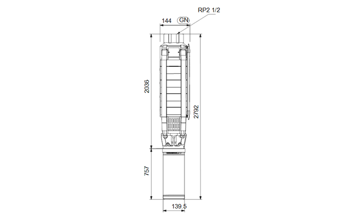 GRUNDFOS Unterwasserpumpe SP 17-29 Nr. 12A16929