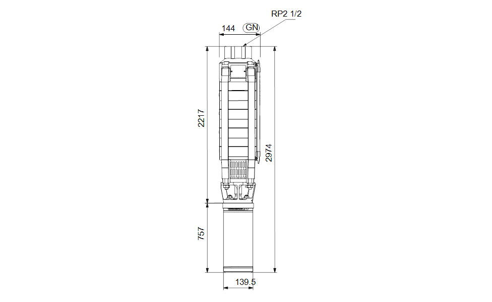 GRUNDFOS Unterwasserpumpe SP 17-32 Nr. 12A16932