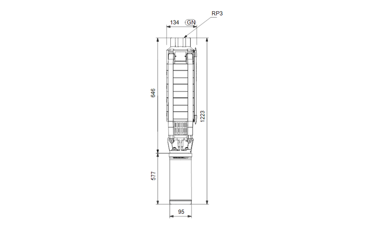 GRUNDFOS Unterwasserpumpe SP 30-4 Nr. 13A01904