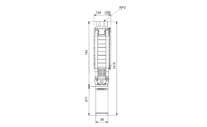 GRUNDFOS Unterwasserpumpe SP 30-5 Nr. 13A01905