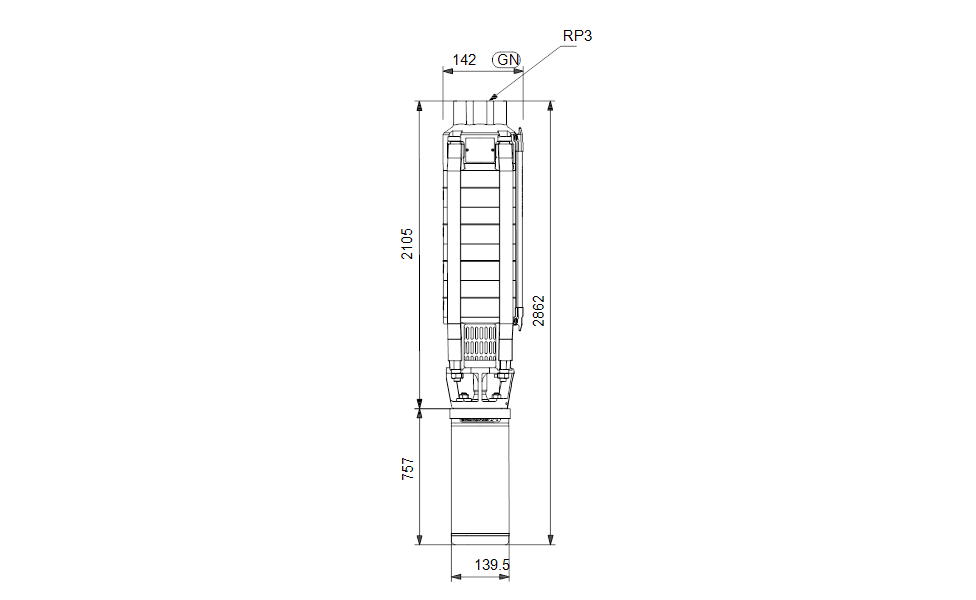 GRUNDFOS Unterwasserpumpe SP 30-19 Nr. 13A01919