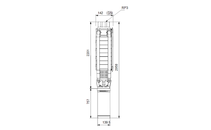 GRUNDFOS Unterwasserpumpe SP 30-20 Nr. 13A01920