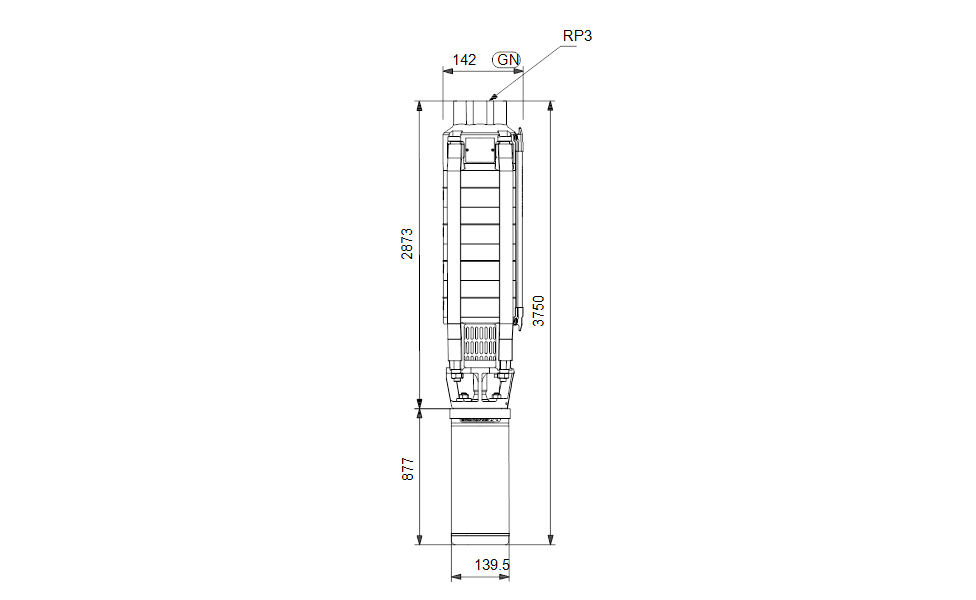 GRUNDFOS Unterwasserpumpe SP 30-27 Nr. 13A01927