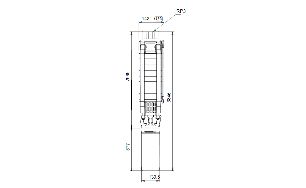 GRUNDFOS Unterwasserpumpe SP 30-28 Nr. 13A01928