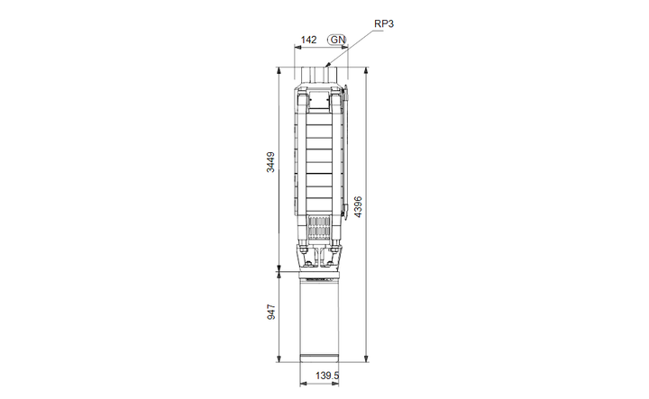 GRUNDFOS Unterwasserpumpe SP 30-33 Nr. 13A01933