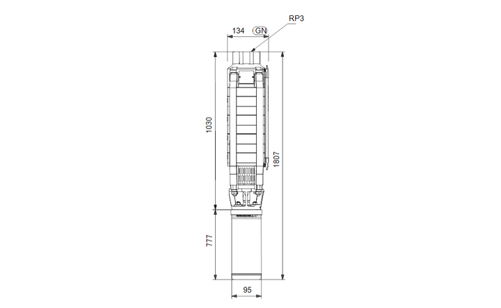 GRUNDFOS Unterwasserpumpe SP 30-8 Nr. 13AA1908