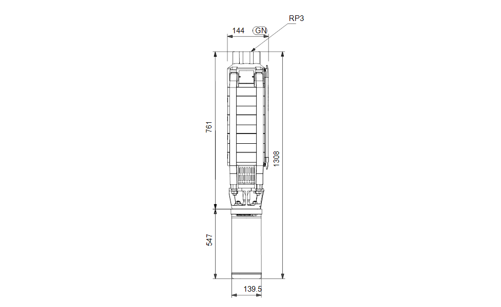GRUNDFOS Unterwasserpumpe SP 30-5 Nr. 13AB6905