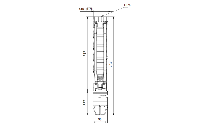 GRUNDFOS Unterwasserpumpe SP 60-4 Nr. 14A01904