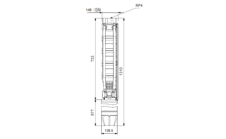 GRUNDFOS Unterwasserpumpe SP 60-4 Nr. 14AA1904